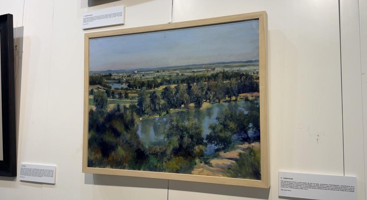 Cuadro de la exposición 'Cielos y tierra' de Demetrio Cáceres