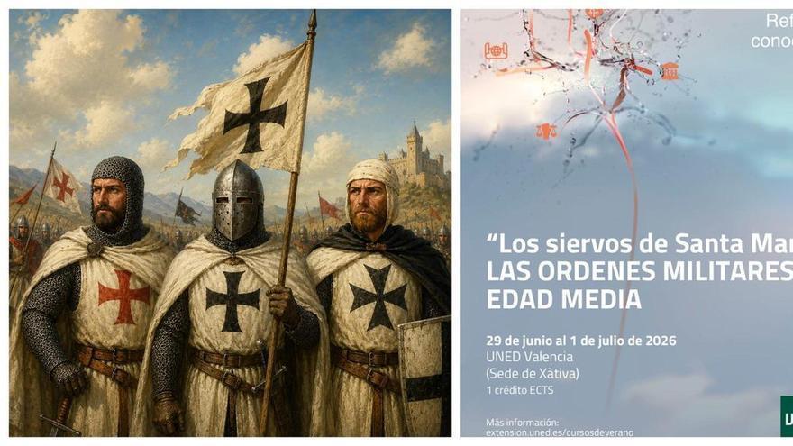 Órdenes militares medievales protagonizan un curso de verano de la UNED en Xàtiva en 2026