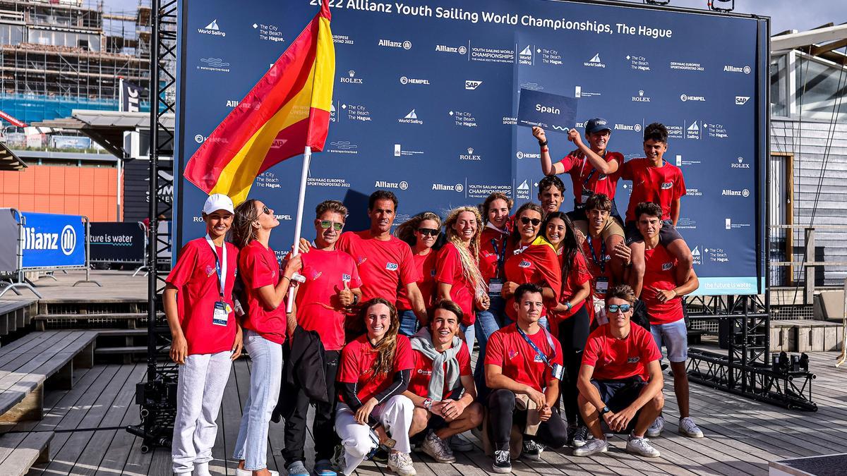 La delegación de vela en el mundial juvenil.