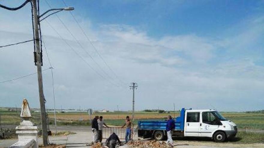 Reparación de la avería del agua en Casaseca de las Chanas