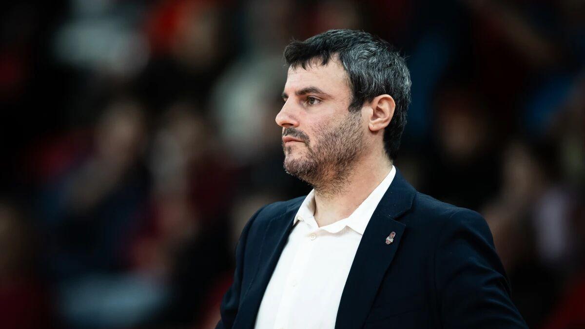 Carlos Cantero, en el partido de Euroliga entre el Casademont Zaragoza y el DVTK.