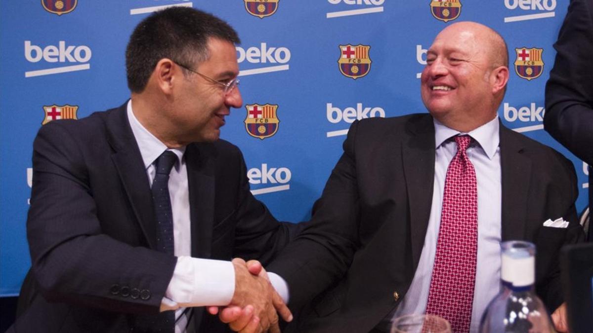El presidente del Barça, Josep Maria Bartomeu, lleva cuatro años trabajando con Beko