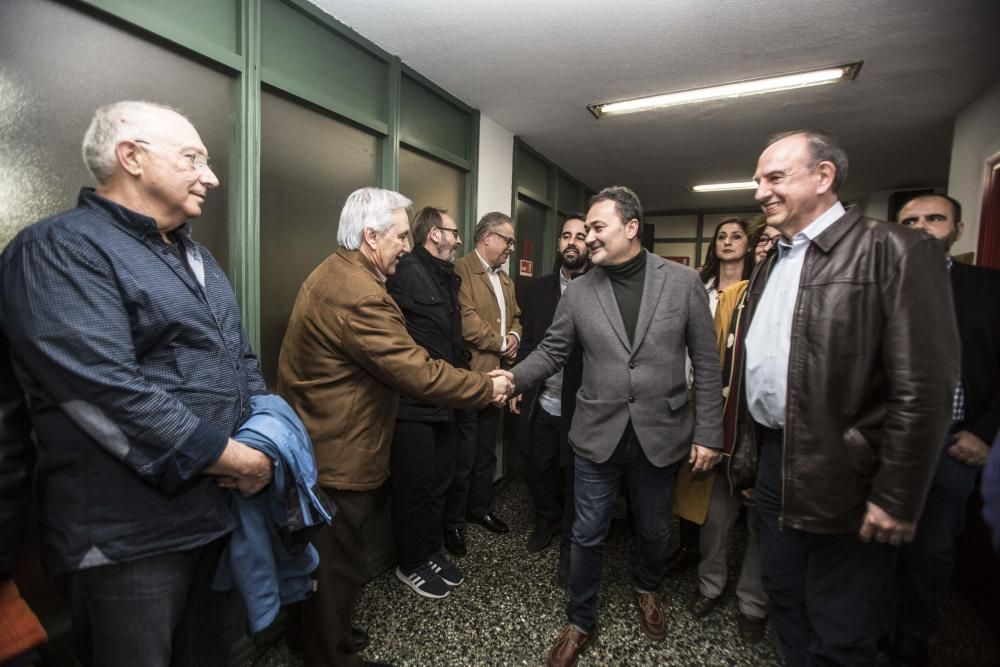 Francesc Sanguino se presenta como candidato en la sede del PSPV-PSOE de Alicante