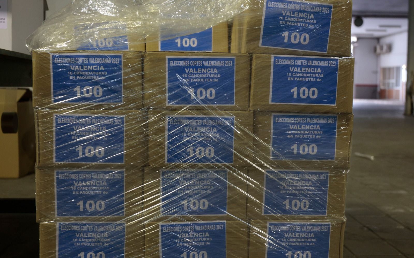 Dispositivo de preparación para el 28M en el almacén electoral de Delegación de Gobierno