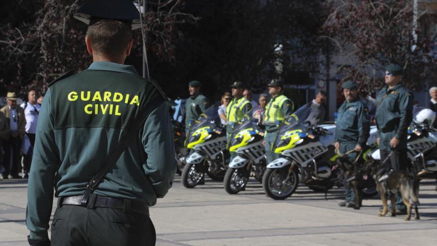 La Guardia Civil durante un acto oficial en Zamora.