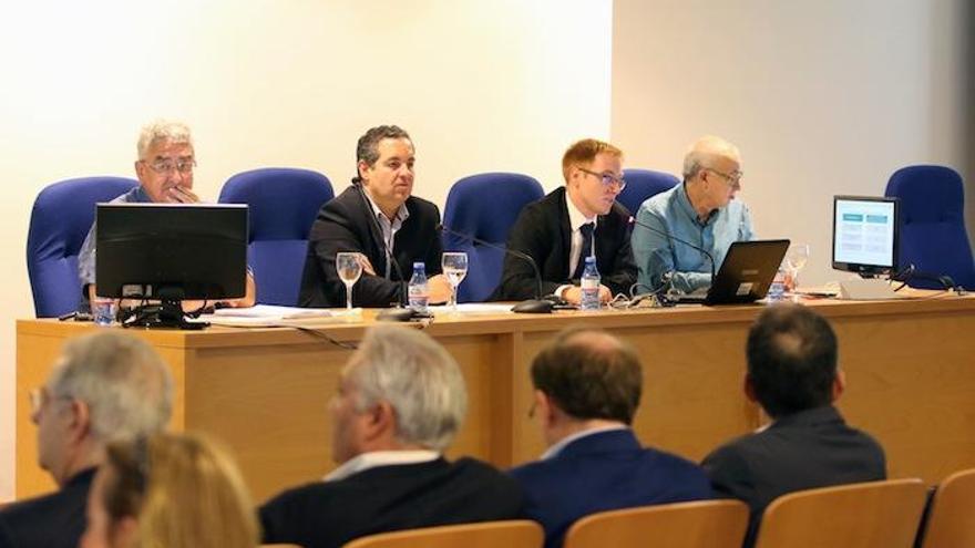 Julián Laguna (Ayto. Málaga), Juan Pérez (Escuela de Ingeniería), Miguel Hernández (Instituto Cerdà) y Alfonso Caraballo (Puerto Santa María).