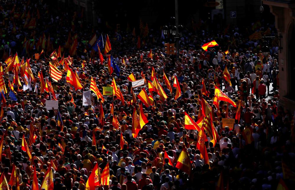 Manifestación en Barcelona por la unidad de España