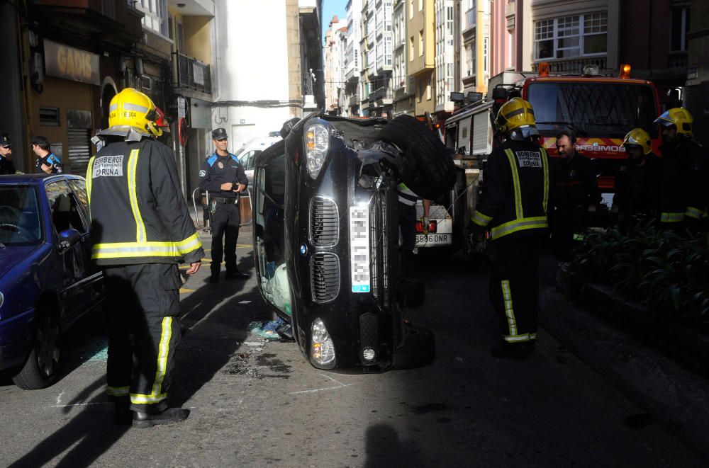 Accidente en la calle Orzán