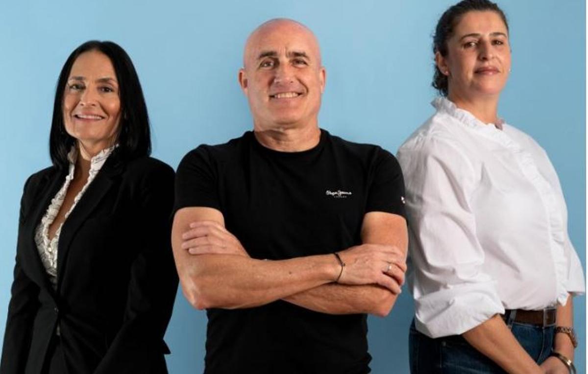 María Santana, Subdirectora, Rafael Estupiñán, CEO y Sonia Naranjo, Coordinadora de formación.