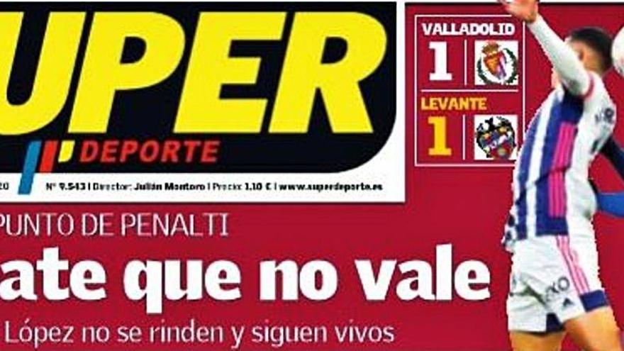 Esta es la portada de SUPER de este sábado