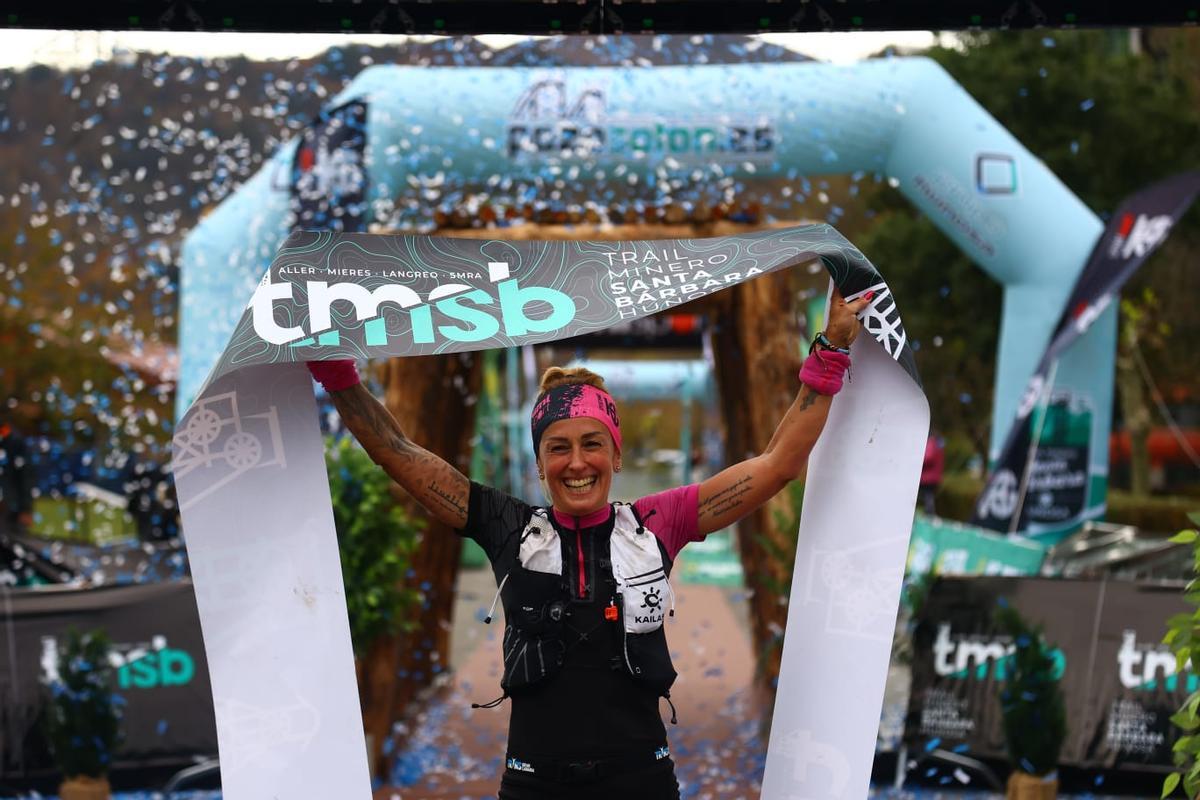 Azahara García, en meta.