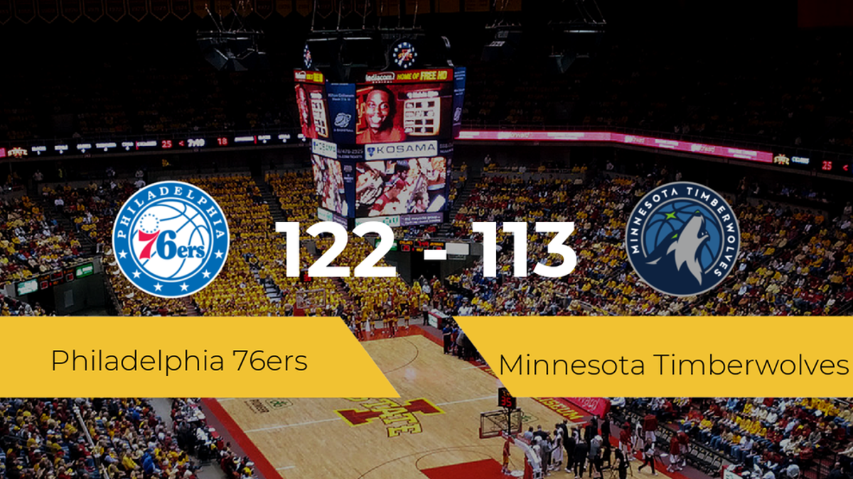 Philadelphia 76ers consigue vencer a Minnesota Timberwolves (122-113)