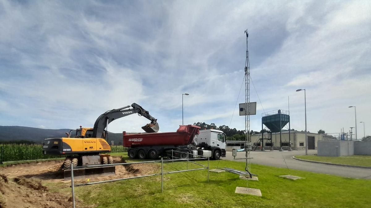 Obras en la EDAR Castropol.