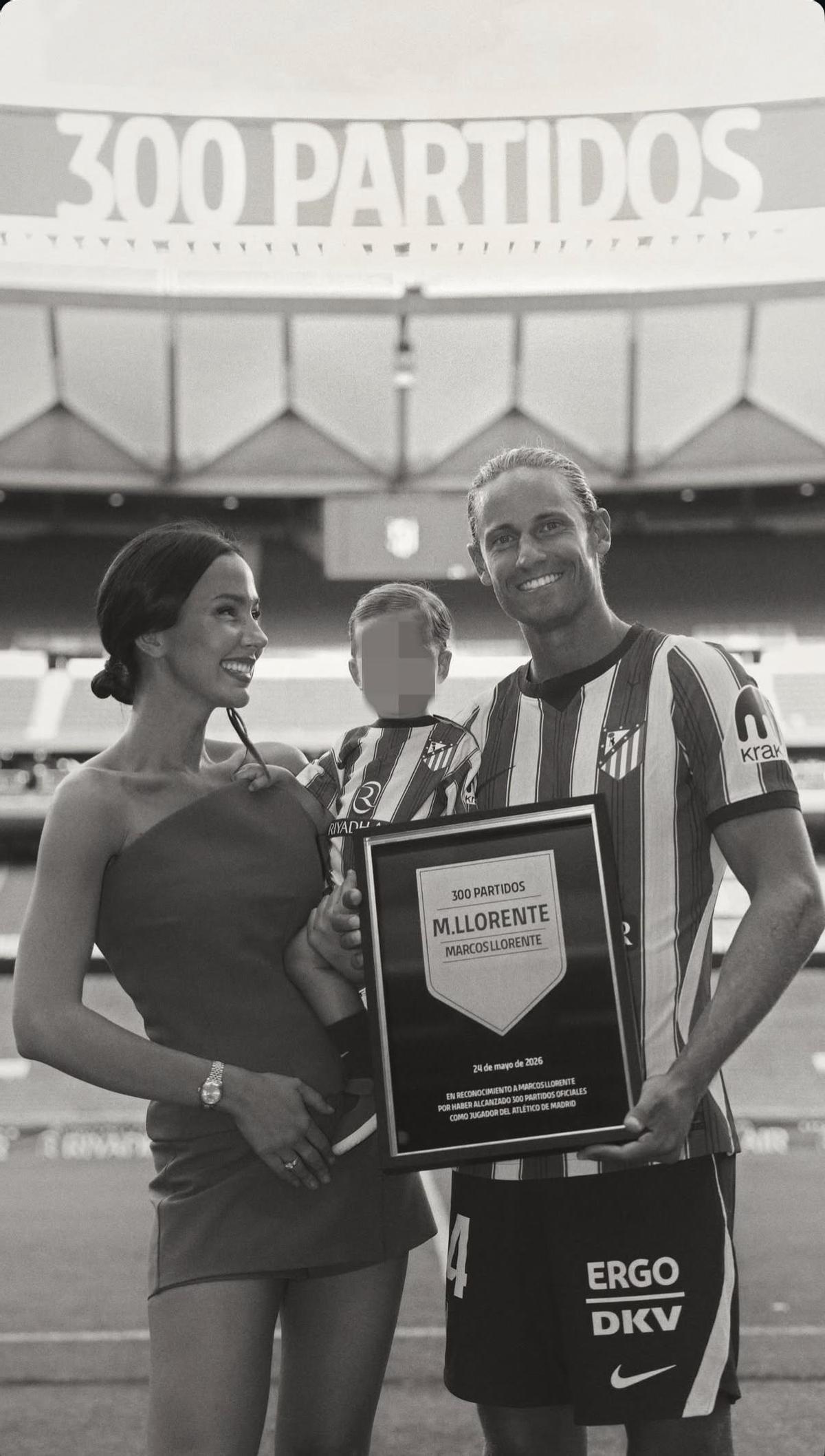 El Atlético de Madrid homenajea a Marcos Llorente