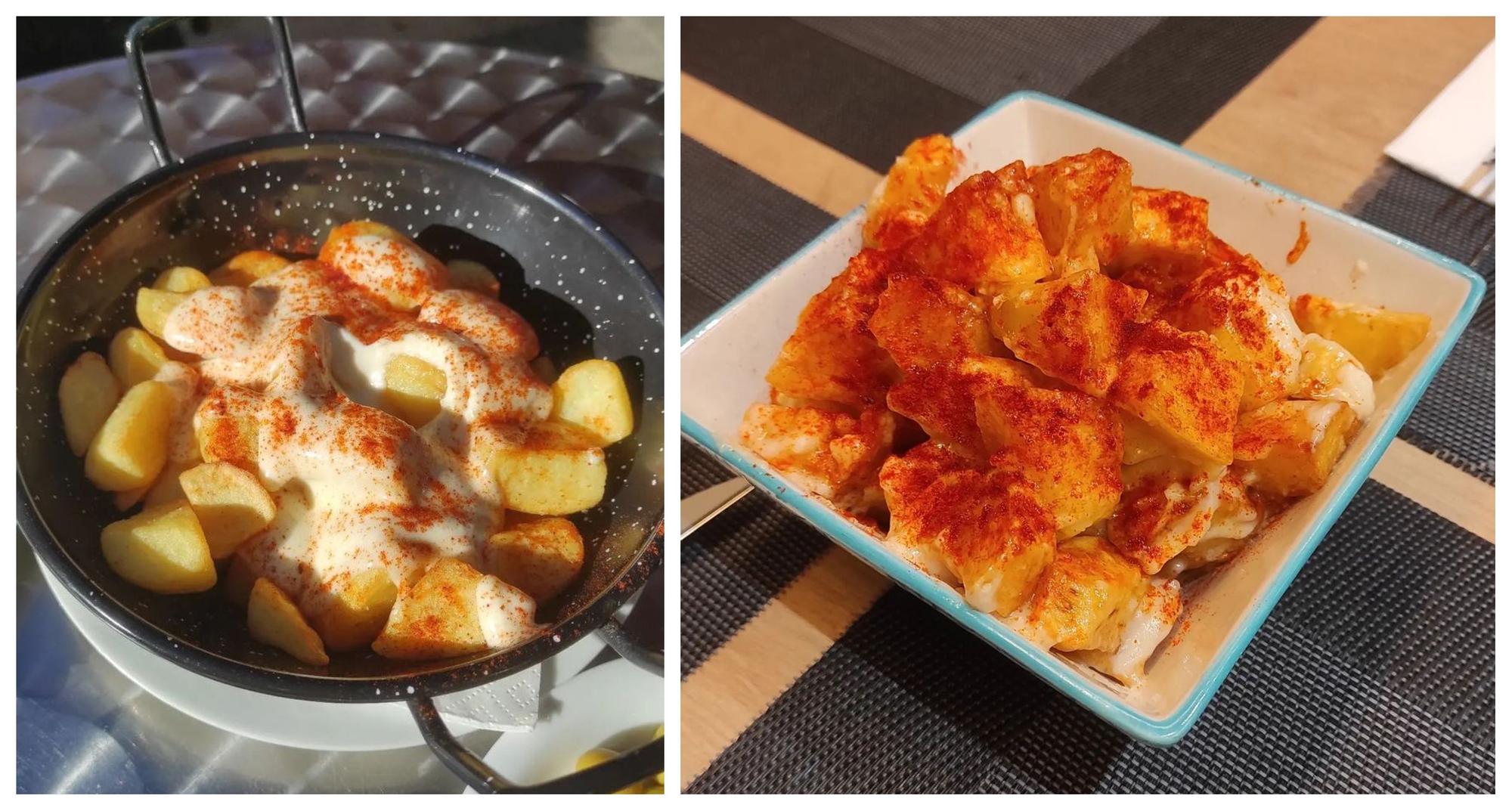 Estas son las patatas bravas que preparan en los bares Tazzas y Como antes de la capital de la Plana.