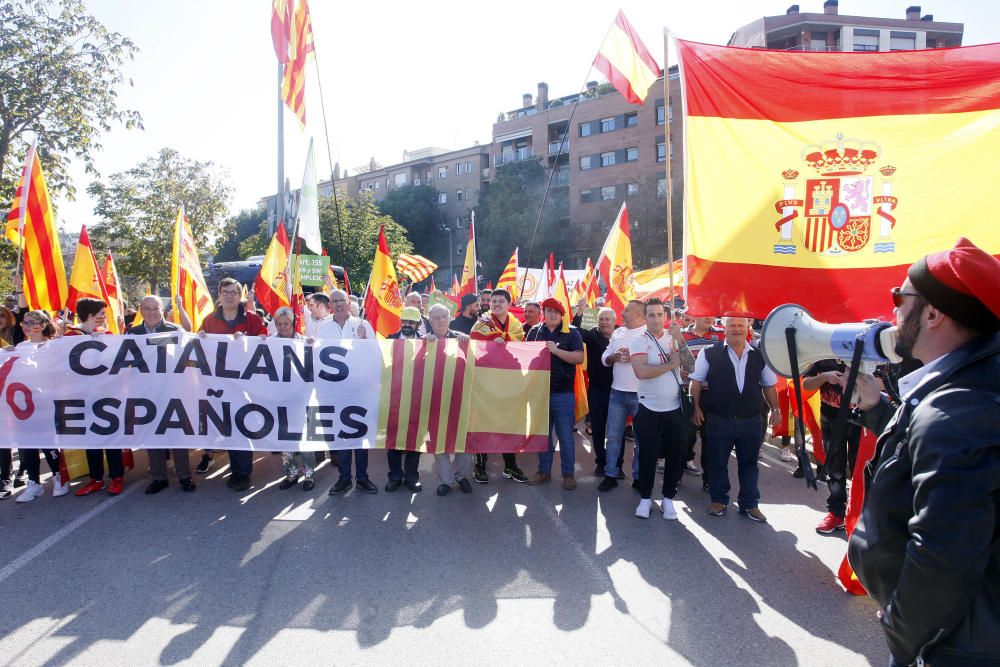 Concentració a Girona en favor de la unitat d'Espanya