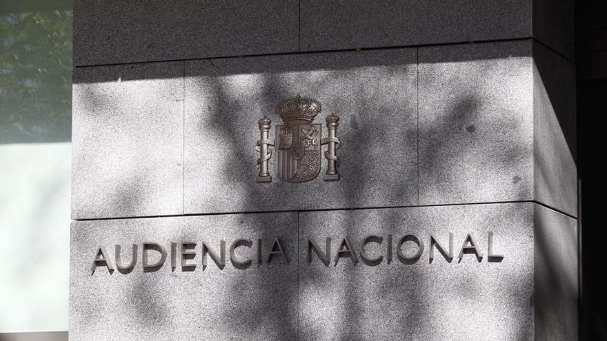 Detalle de la fachada de la Audiencia Nacional en Madrid // Agencias