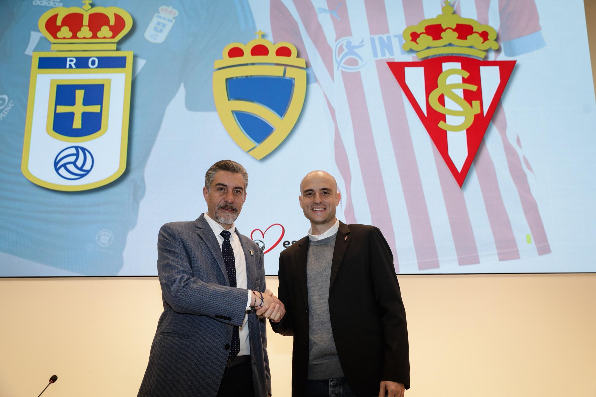 EN IMÁGENES: Así fue el encuentro entre las directivas de Oviedo y Sporting