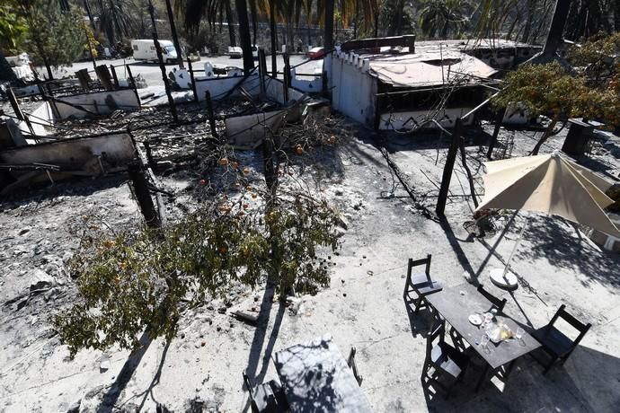 18/03/2019 FATAGA. SAN BARTOLOME DE TIRAJANA.  Incendio en Fataga, en la Finca Rural, Molino de Agua. Fotografa: YAIZA SOCORRO.  | 18/03/2019 | Fotógrafo: Yaiza Socorro