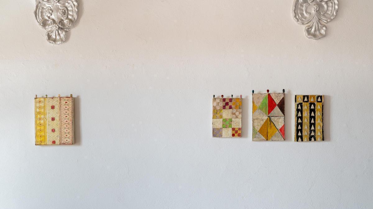 Una imatge del muntatge de l'exposició.
