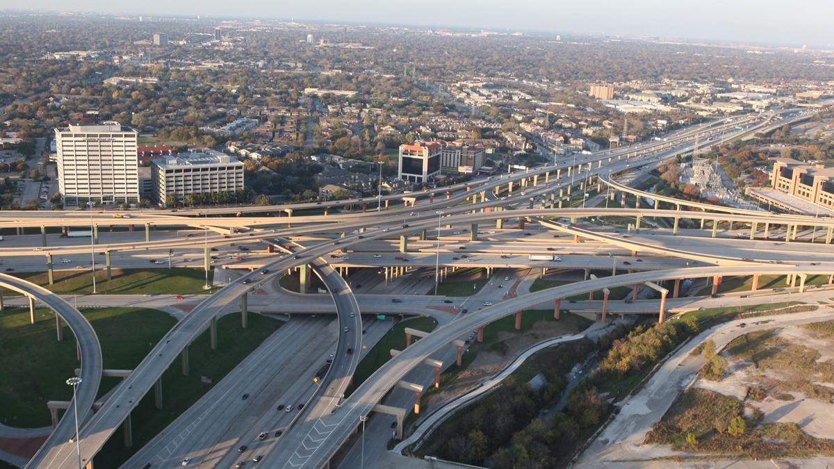 Una autopista en Texas (EEUU).