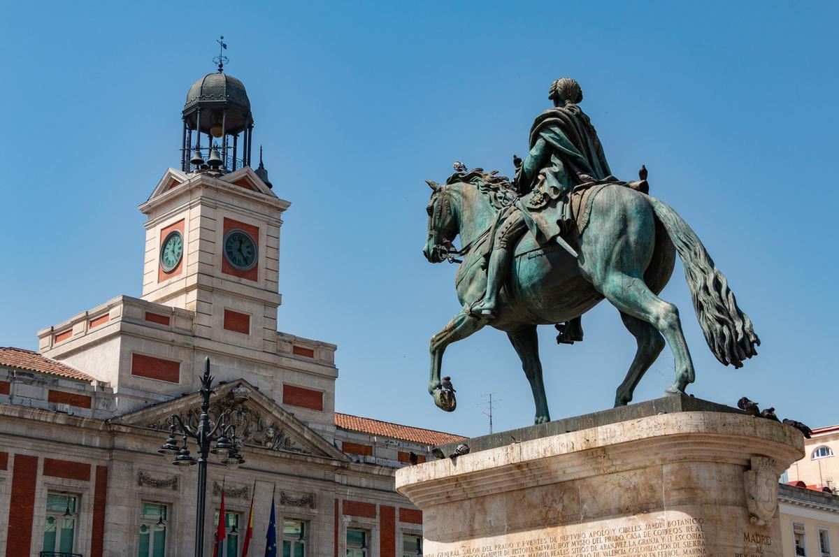 Plaza de Sol, en la ciudad de Madrid