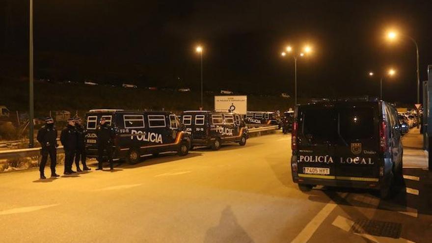 Amplio despliegue de seguridad en el acceso a Los Ruices por la asamblea de Limasa.