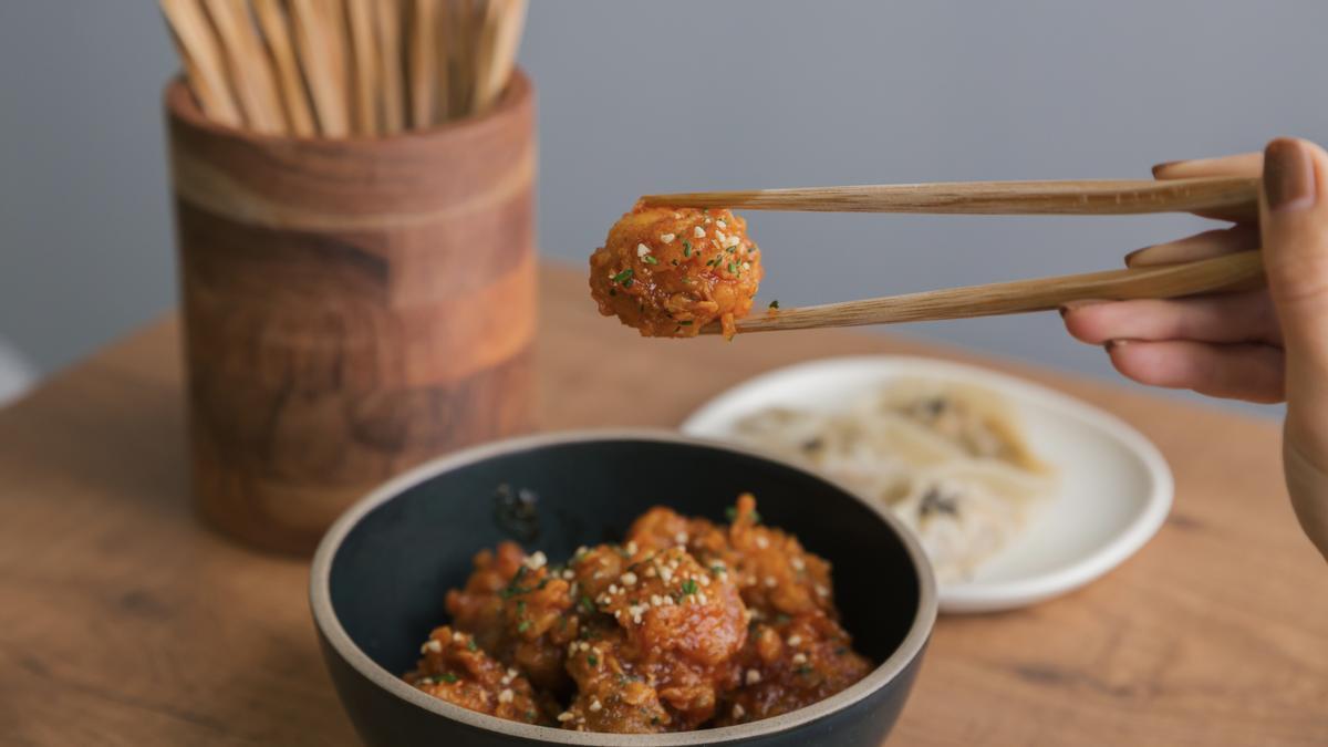 El pollo frito es muy popular en Corea. 