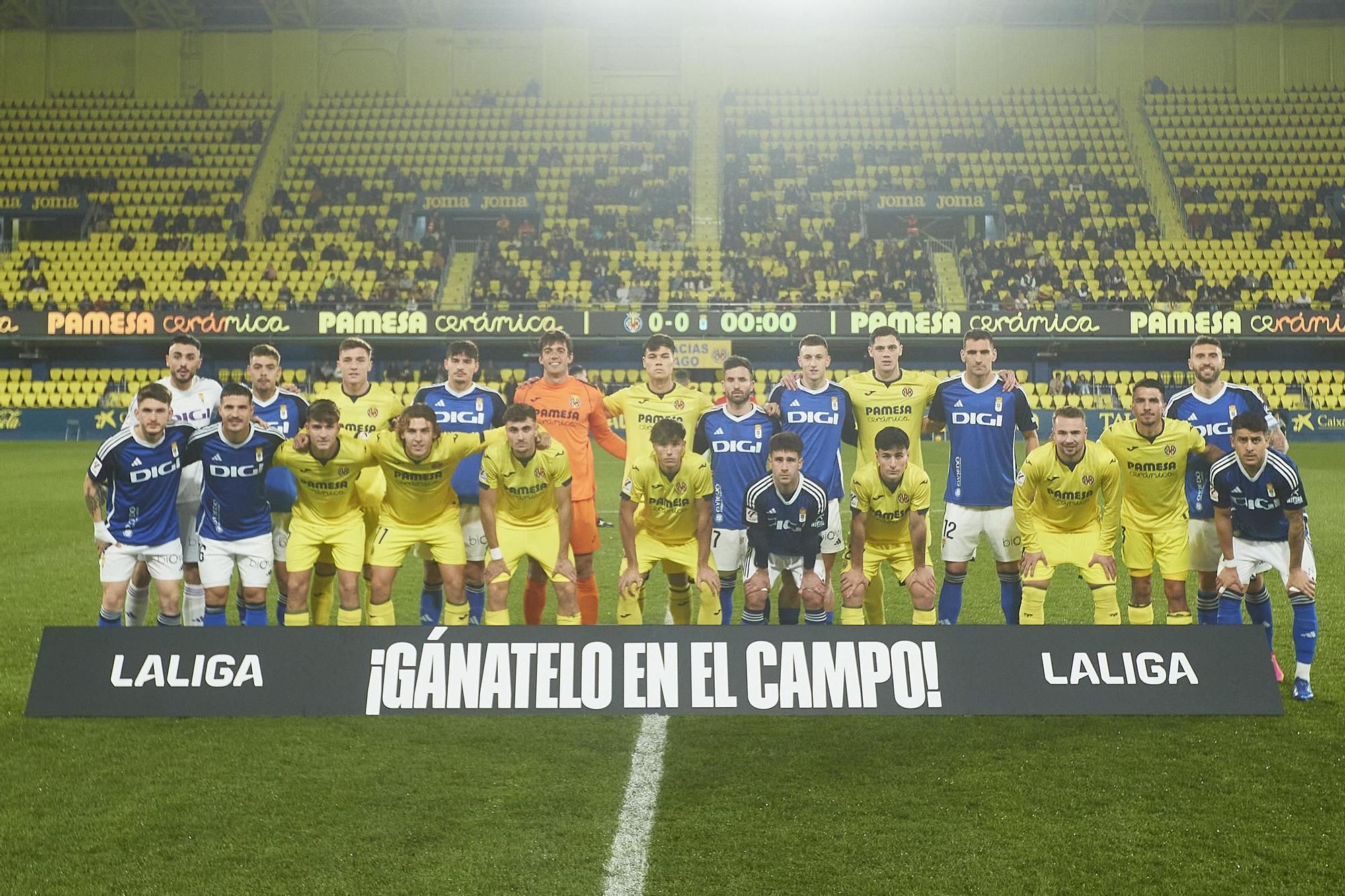 El partido entre el Villarreal B y el Real Oviedo, en imágenes