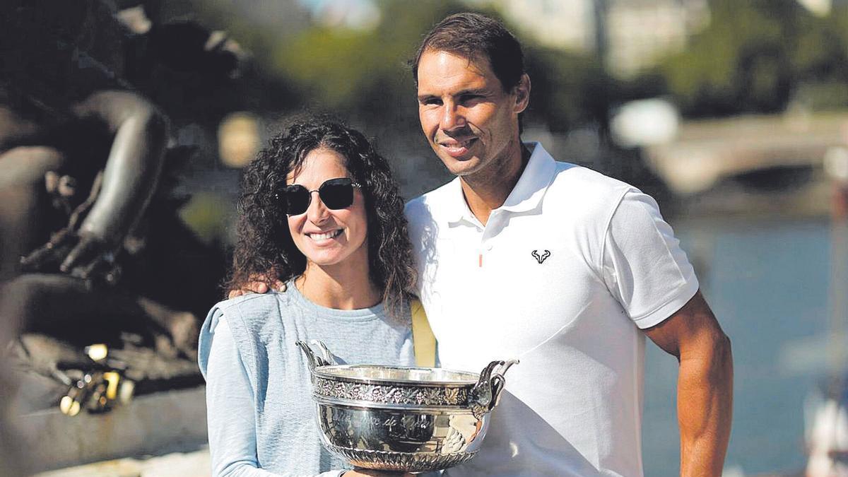 Mery Perelló y Rafa Nadal posaban el pasado mes de junio, tras la victoria del ‘manacorí’ en Roland Garros.