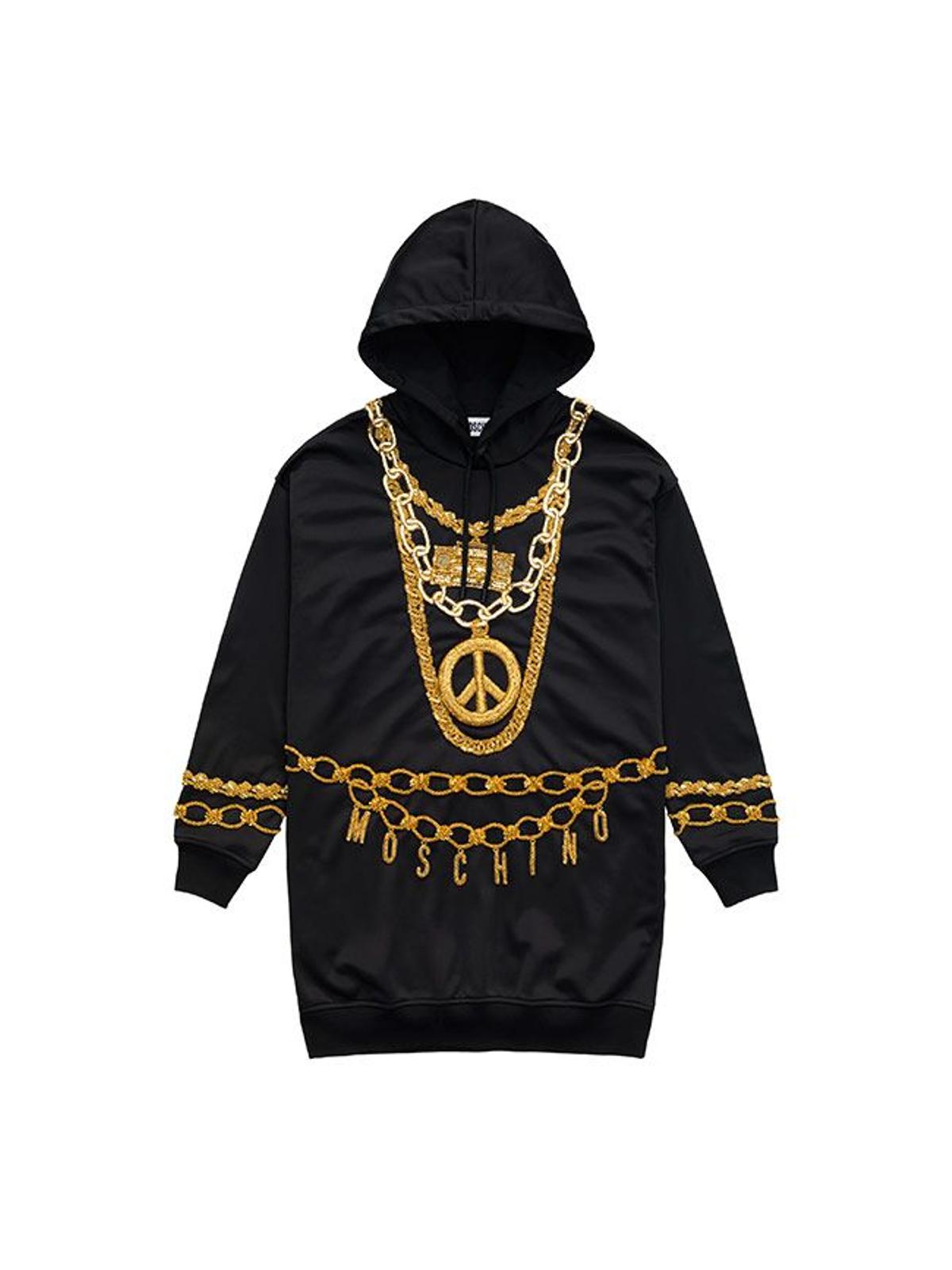 Todas las imágenes de la colección de Moschino x H&amp;M: sudadera con estampado de cadenas