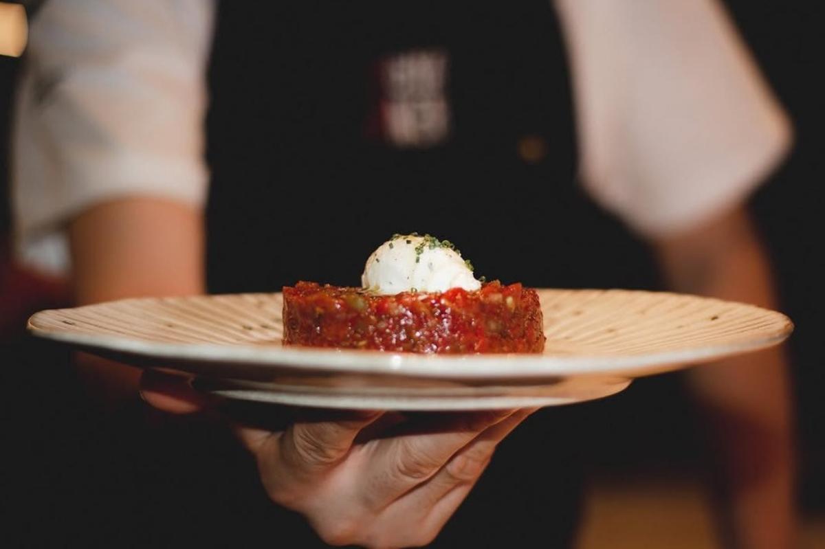 Un plat del restaurant Roent.