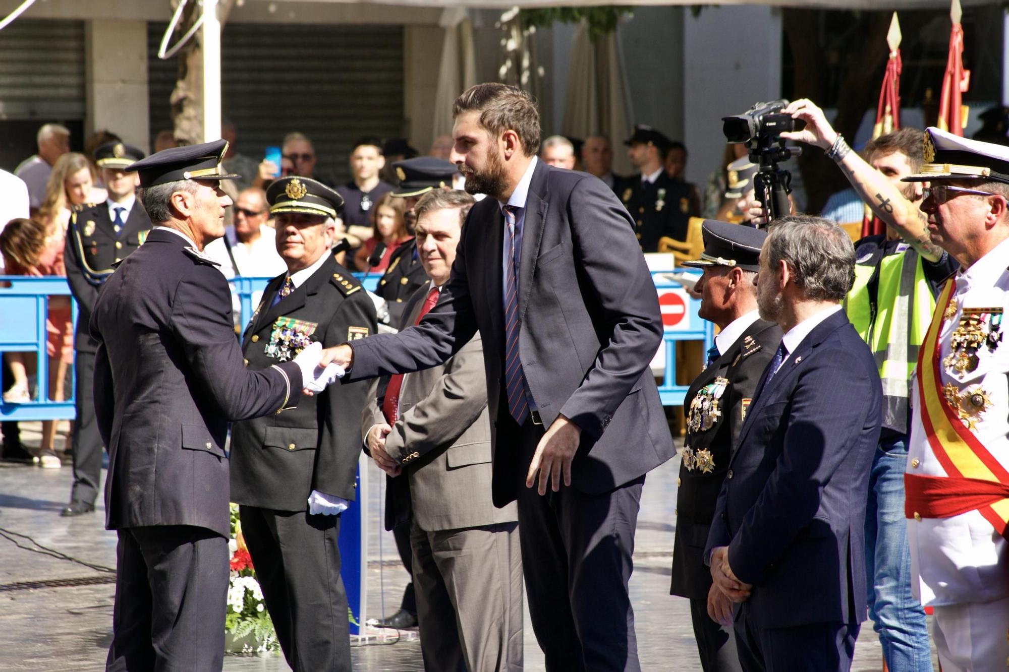 Las imágenes del acto de la Policía Nacional en Murcia por la Fiesta Nacional