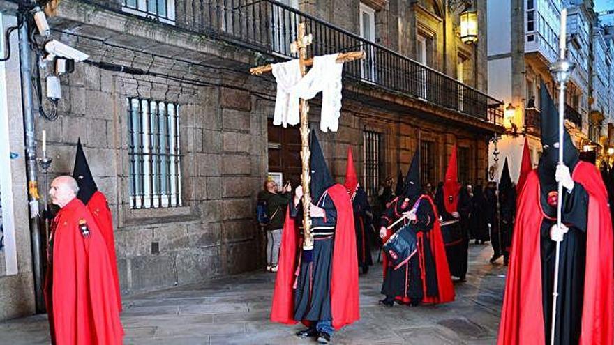 Procesión el viernes por las calles de A Coruña.