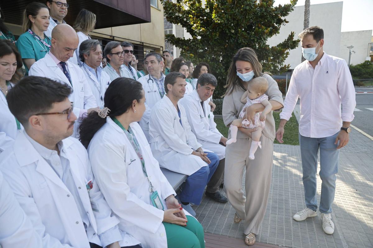 A.J.González Córdoba Hospital Reina Sofía Presentación XXIV Semana de la Donación. Greta niña bebé trasplantados y sus padres