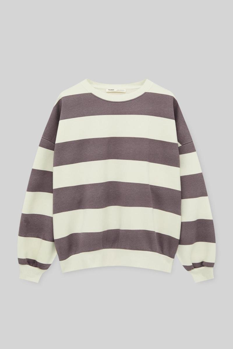 Sudadera rayas de Pull&amp;Bear