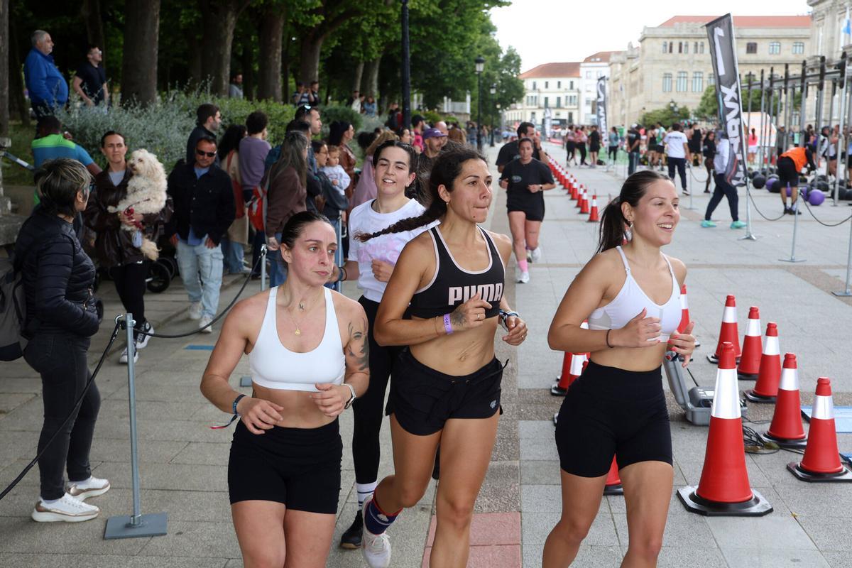 Pontevedra. Prueba Hurbax de Crossfit en el paseo de Montero Ríos