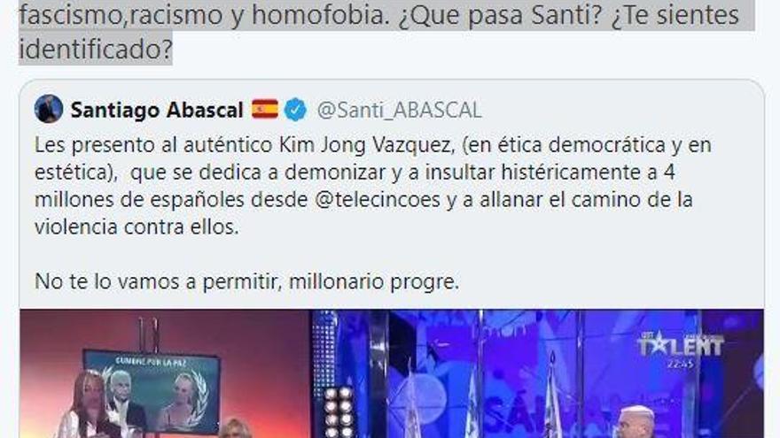 &quot;¿Qué pasa Santi, te sientes identificado?&quot;: el zasca de un residente canario a Abascal