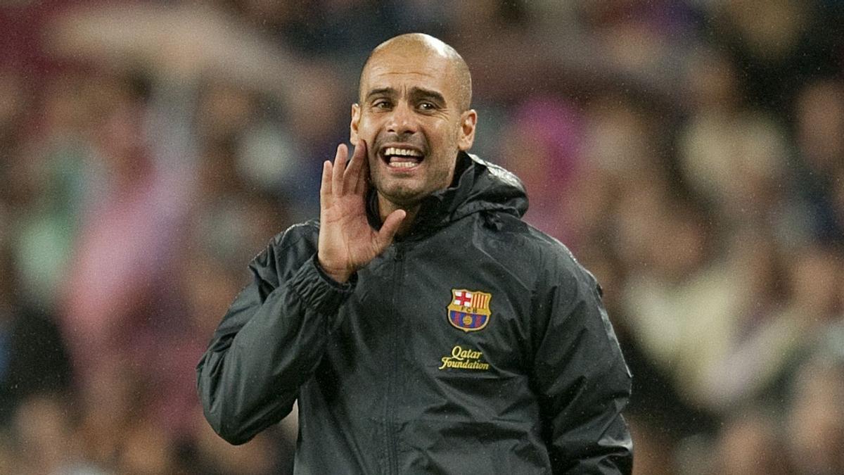 Guardiola, en un partido del Barça en el 2011.