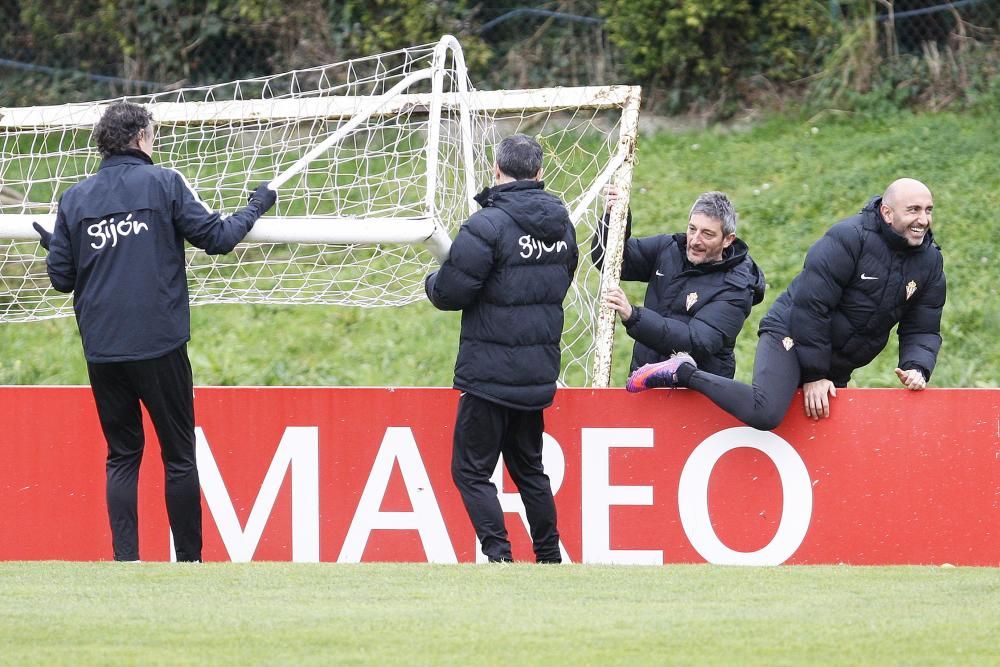 Entrenamiento del Sporting de Gijón