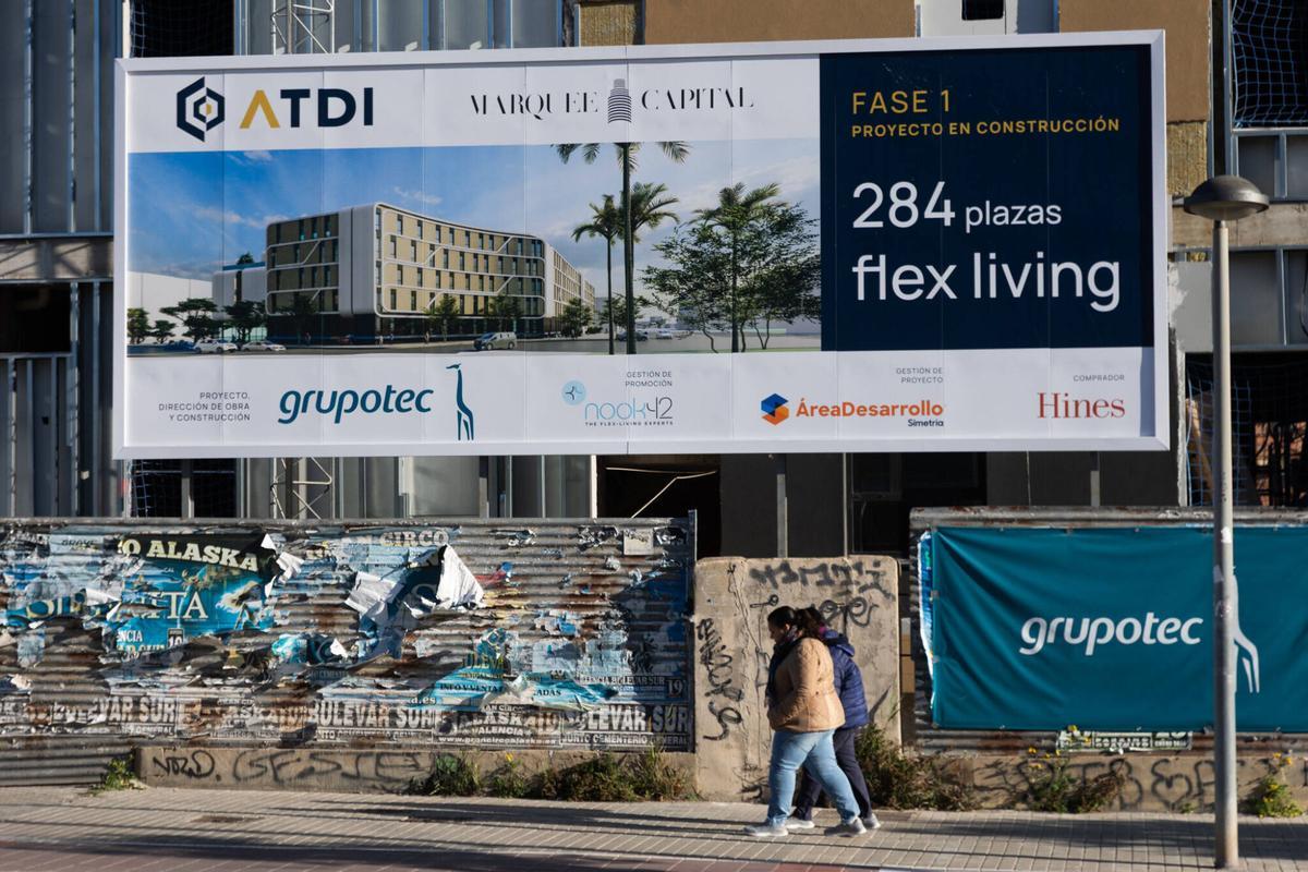 Valencia. VLC. Constucción de una residencia de estudiantes en la Av Tarongers
