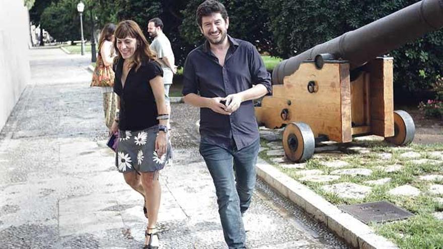 Los dirigentes de Podemos en Balears, Laura Camargo y Alberto Jarabo.