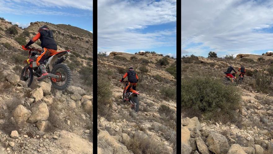 Multa a dos motoristas, padre e hijo, por circular por la sierra en Elche y alardear en redes