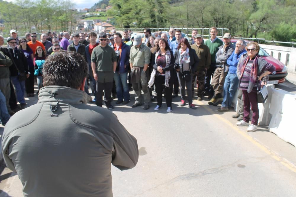 Protesta de pescadores en Cornellana