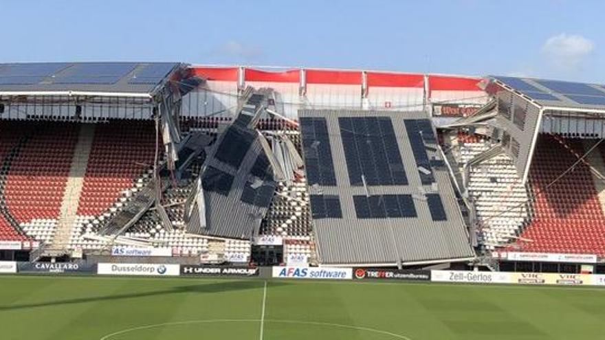 Es desploma part de la coberta de l&#039;estadi de l&#039;AZ Alkmaar