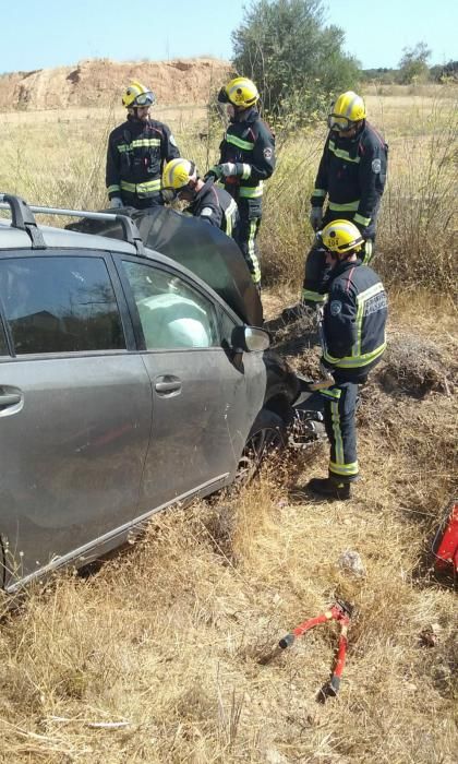Accidente de tráfico en la carretera Llucmajor-Campos