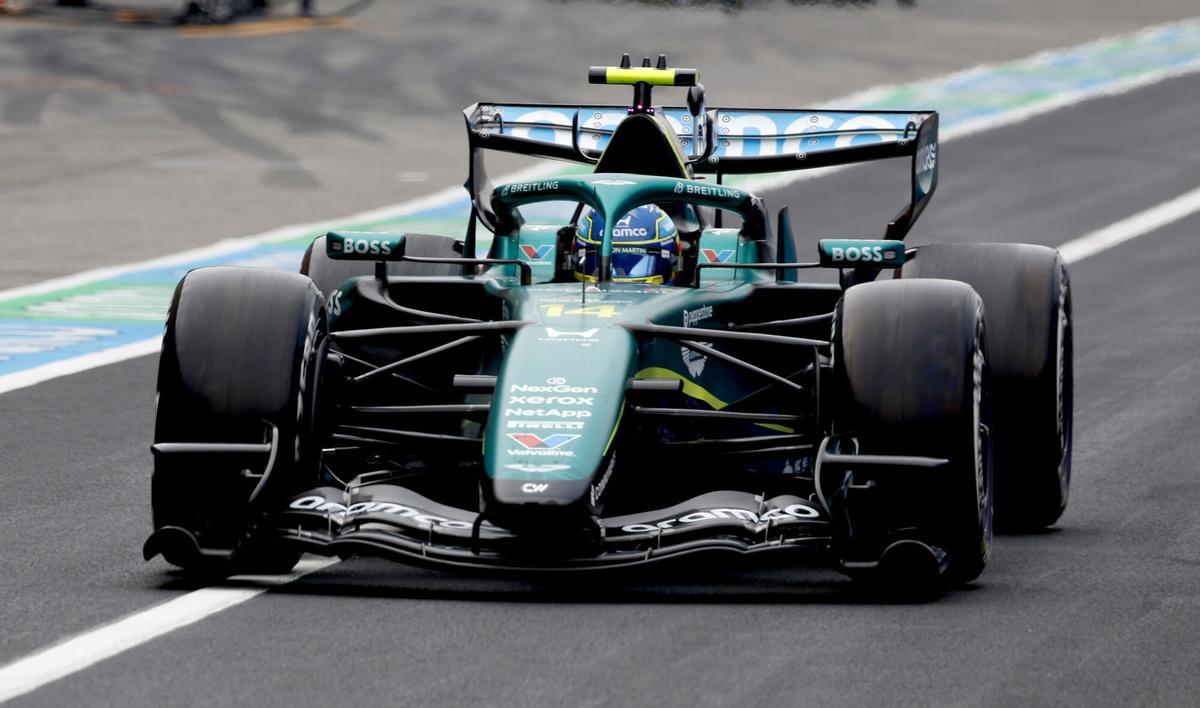 Fernando Alonso durante el Gran Premio de Japón de Fórmula 1