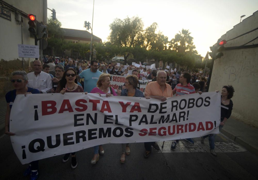 Manifestación de vecinos en El Palmar