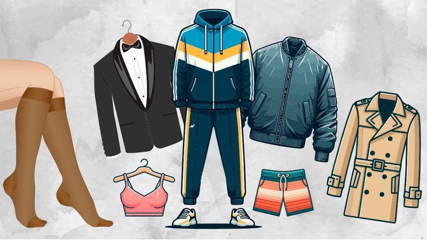 Del chándal al 'smoking' y del sujetador a la bomber, ¿cuánto sabes de la ropa que te pones?