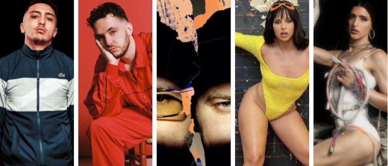 Imágenes de Morad, C. Tangana, The Chemical Brothers, Nathy Peluso y Arca.